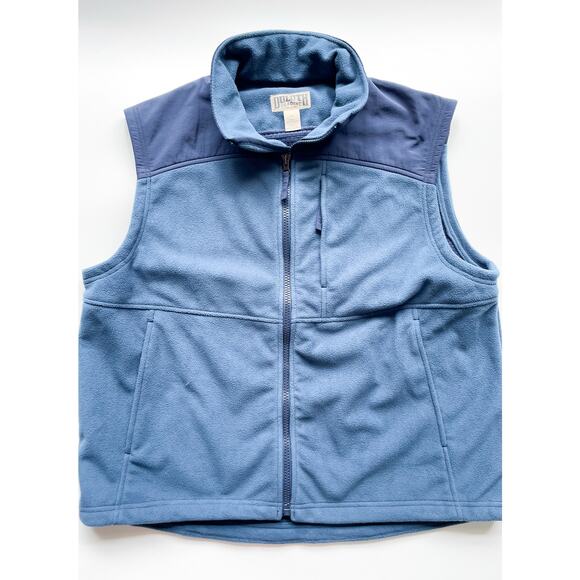 Men's Duluth Navy Blue Fleece and Nylon Vest Size XL - Picture 1 of 7
